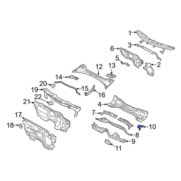 Cowl Crossmember Bracket