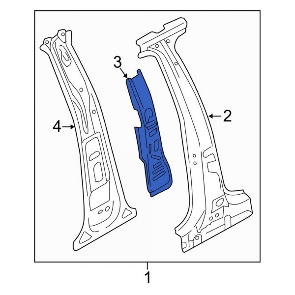 Body B-Pillar Reinforcement Bracket