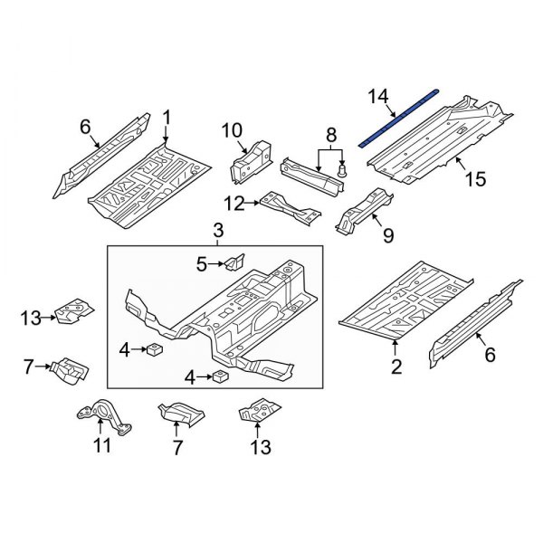 Floor Pan Splash Shield Seal