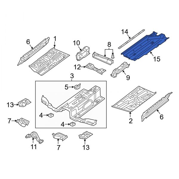 Floor Pan Splash Shield