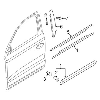 Audi OE - Front Door - Exterior Trim