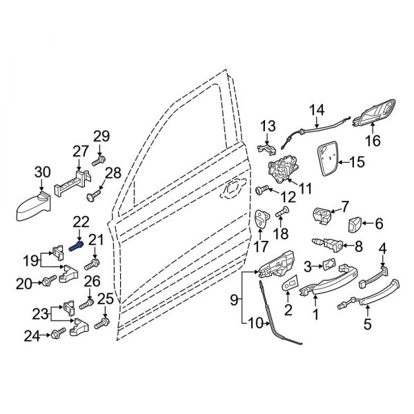 Door Hinge Bolt