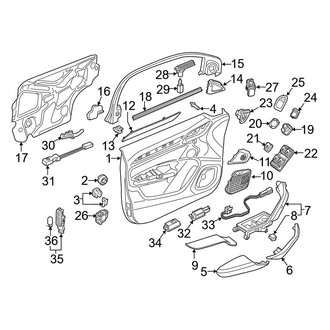 Audi OE - Front Door - Interior Trim