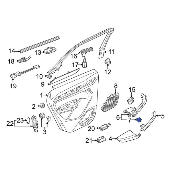 Door Panel Handle Clip