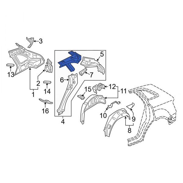 Body C-Pillar Reinforcement