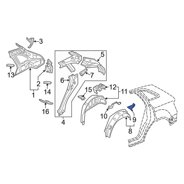 Wheel Housing Bracket