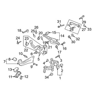 Audi OE - Rear Suspension - Suspension Components (FWD)