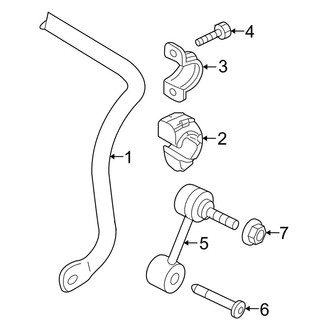 Audi OE - Rear Suspension - Stabilizer Bar & Components (FWD)
