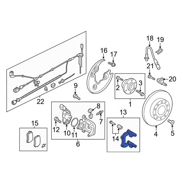 Disc Brake Caliper Bracket