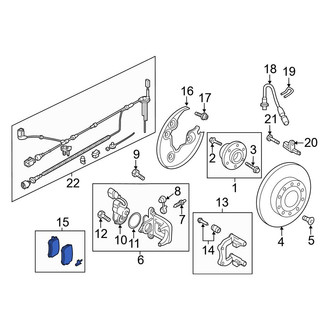 Audi OE - Rear Disc Brake Pad Set