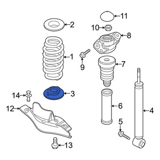 Audi OE - Rear Lower Coil Spring Insulator