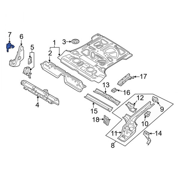 Wheel Housing Bracket