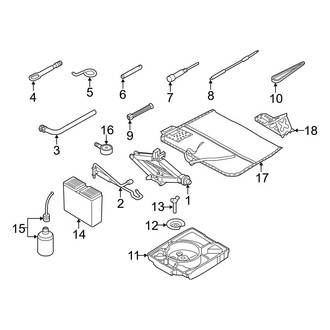 Audi OE - Rear Body & Floor - Jack & Components