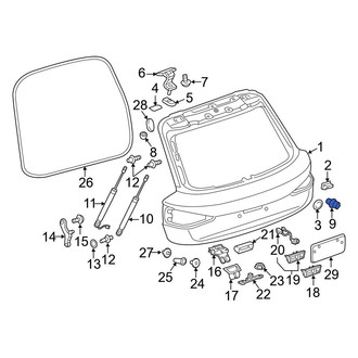 Audi OE - Rear Center Deck Lid Stop Buffer
