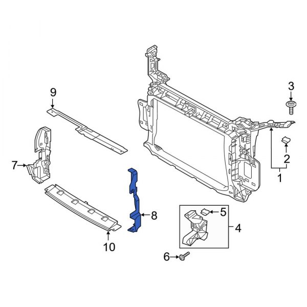 Radiator Support Baffle