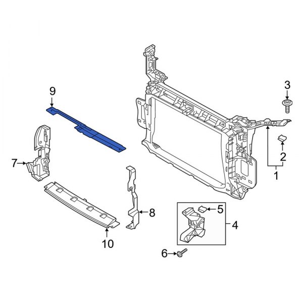 Radiator Support Baffle