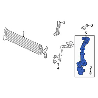 Audi OE - Automatic Transmission Oil Cooler Hose Assembly