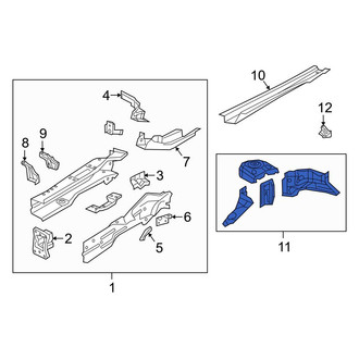 Audi OE - Front Right Fender Apron Assembly