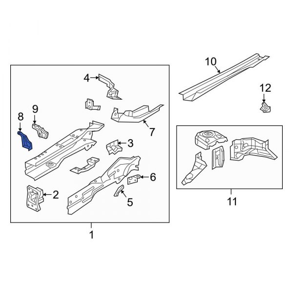 Frame Side Member Reinforcement Bracket