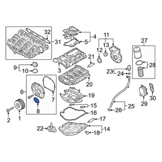 Audi OE - Engine Timing Cover Seal