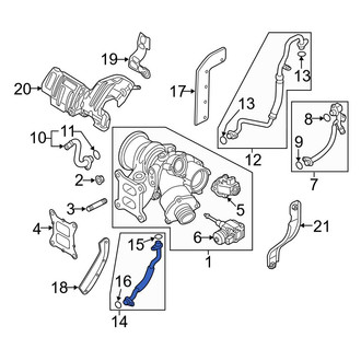 Audi OE - Turbocharger Oil Line