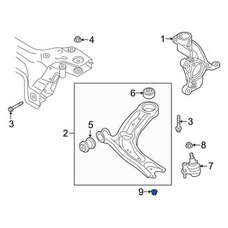 Audi OE - Suspension Ball Joint Nut & Washer