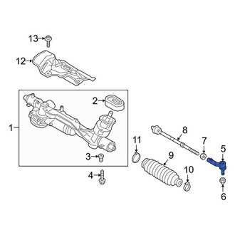Audi OE - Inner Steering Tie Rod End