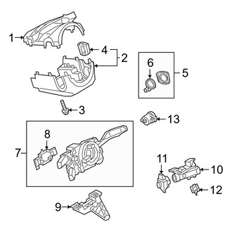 Audi OE - Steering Column - Shroud, Switches & Levers (Premium / Premium Plus / S-Line Premium / S-Line Premium Plus / S-Line Prestige)