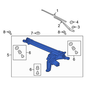 Audi OE - Front Wiper Motor