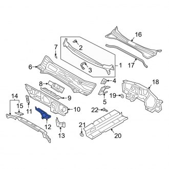 Audi Q3 Cowl Panels & Parts | Vent Grills — CARiD.com