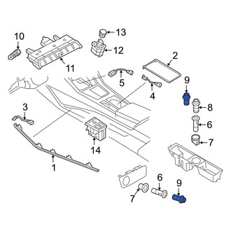 Audi OE - Front 12 Volt Accessory Power Outlet Cover