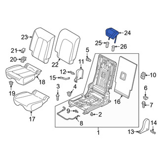 Audi OE - Rear Right Headrest