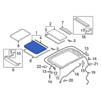 Audi OE - Front Sunroof Glass