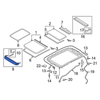 Audi OE - Sunroof Deflector