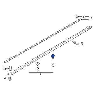 Audi OE - Rocker Panel Molding Clip