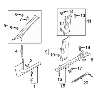 Audi OE - Pillars, Rocker & Floor - Interior Trim