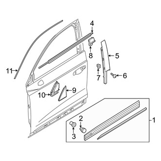 Audi OE - Front Door - Exterior Trim