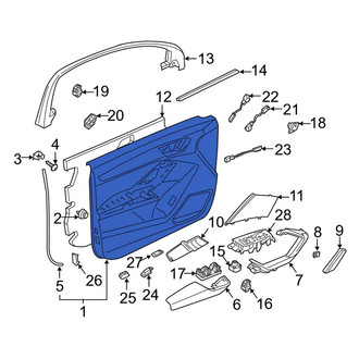 Audi OE - Front Left Inner Door Interior Trim Panel