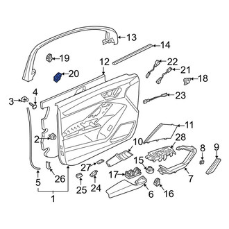 Audi OE - Front Door Switch Trim Panel