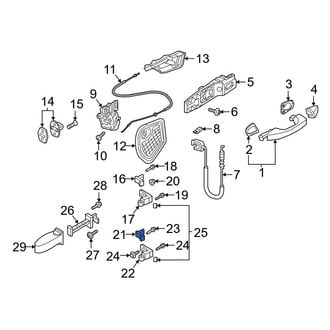 Audi OE - Front Right Lower Outer Door Hinge