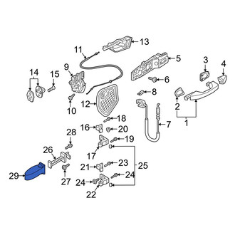 Audi OE - Rear Door Check Cover