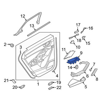 Audi OE - Front Door Switch Trim Panel