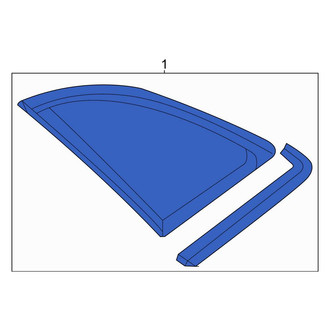 Audi OE - Rear Left Quarter Glass