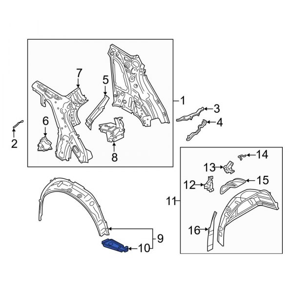 Wheel Housing Bracket