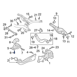 Audi OE - Suspension Trailing Arm Bolt