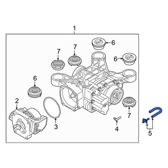 Audi OE - Rear Differential Vent Hose