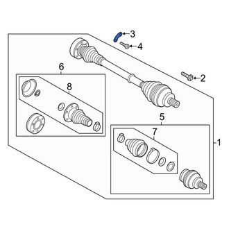 Audi OE - Rear CV Axle Retainer Plate