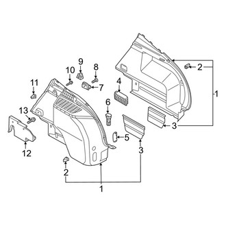 Audi OE - Rear Body & Floor - Interior Trim (Side Components)