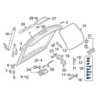 Audi OE - Liftgate Hardware Kit