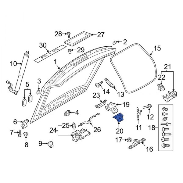 Liftgate Latch Cover